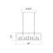 Z-Lite Easton Matte Black 9 Light Island Light 3038-9L-MB | theLightShop