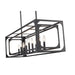 Z-Lite Easton Matte Black 9 Light Island Light 3038-9L-MB | theLightShop