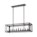 Z-Lite Easton Matte Black 9 Light Island Light 3038-9L-MB | theLightShop
