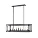 Z-Lite Easton Matte Black 9 Light Island Light 3038-9L-MB | theLightShop