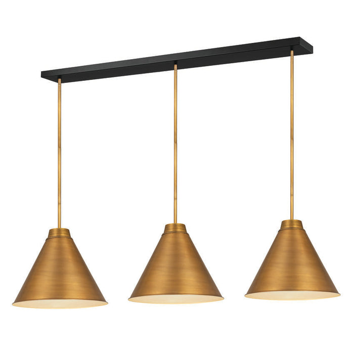 Z-Lite Eaton 1 Light Linear Pendant - Rubbed Brass