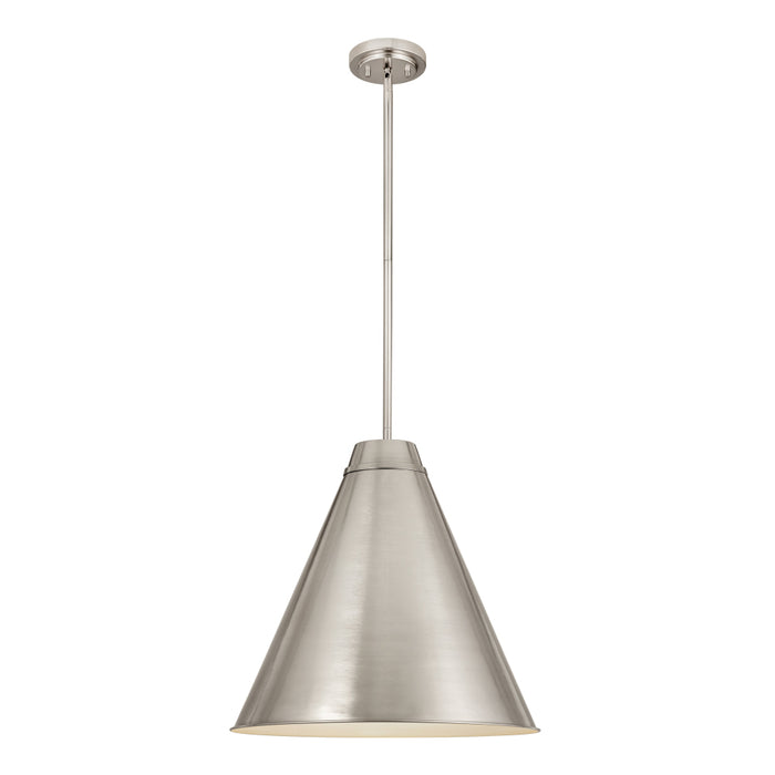 Z-Lite Eaton Brushed Nickel 1 Light Pendant 6011P24-BN | theLightShop
