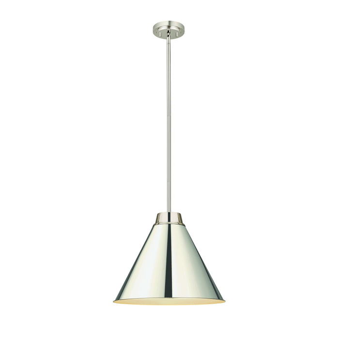 Z-Lite Eaton Polished Nickel 1 Light Pendant 6011P18-PN | theLightShop