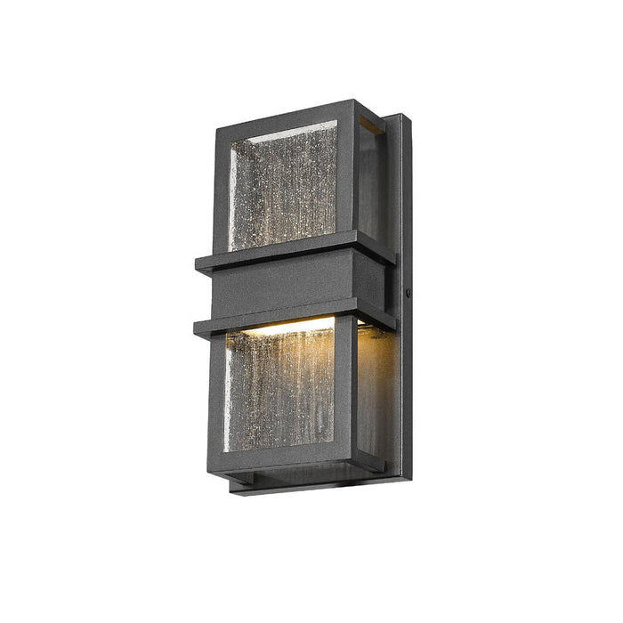 Z-Lite Eclipse Black 2 Light Outdoor Wall Sconce 577S-BK-LED - Outdoor Wall Sconces