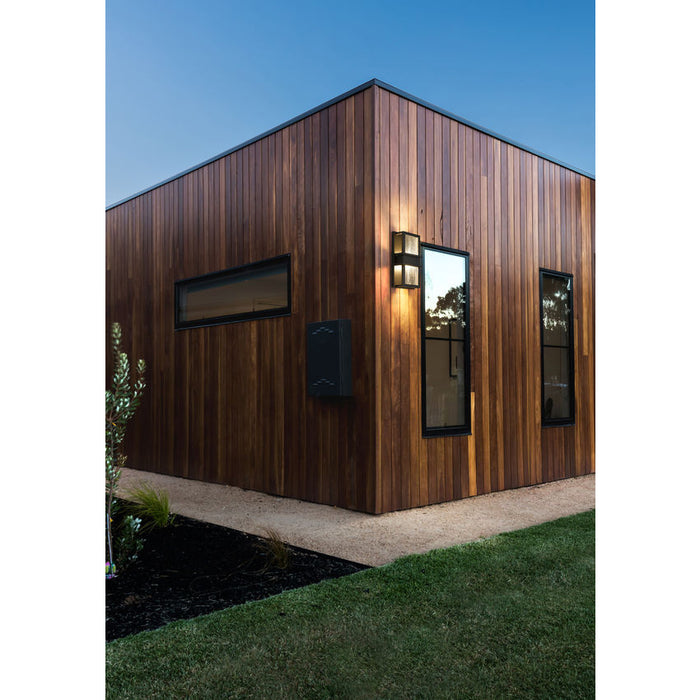 Z-Lite Eclipse Black 2 Light Outdoor Wall Sconce 577S-BK-LED - Outdoor Wall Sconces