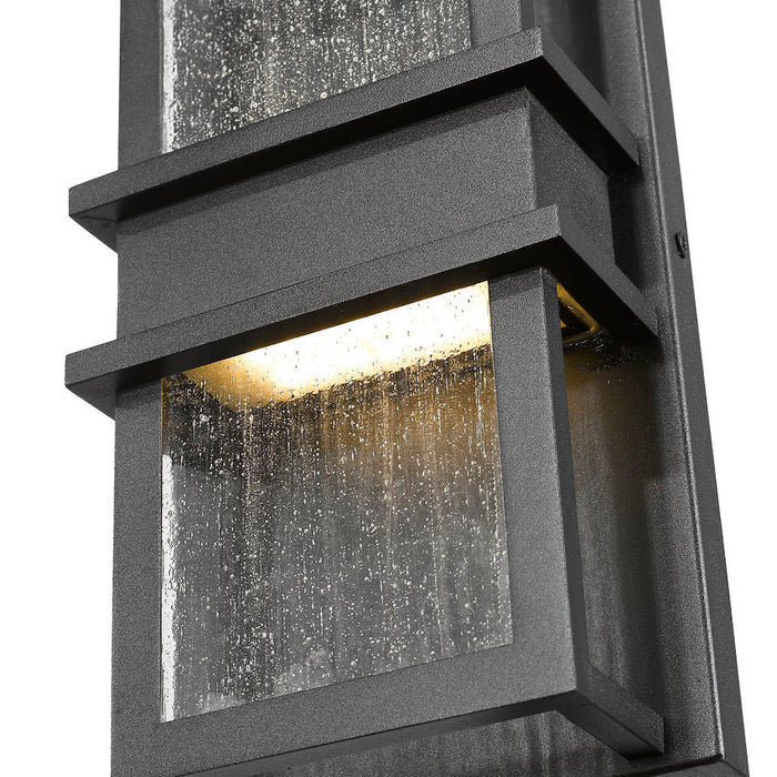 Z-Lite Eclipse Black 2 Light Outdoor Wall Sconce 577S-BK-LED - Outdoor Wall Sconces