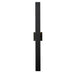 Z-Lite Edge Black LED 2 Light Outdoor Wall Sconce 576M-2-BK-LED | theLightShop