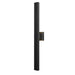 Z-Lite Edge Black LED 2 Light Outdoor Wall Sconce 576M-2-BK-LED | theLightShop