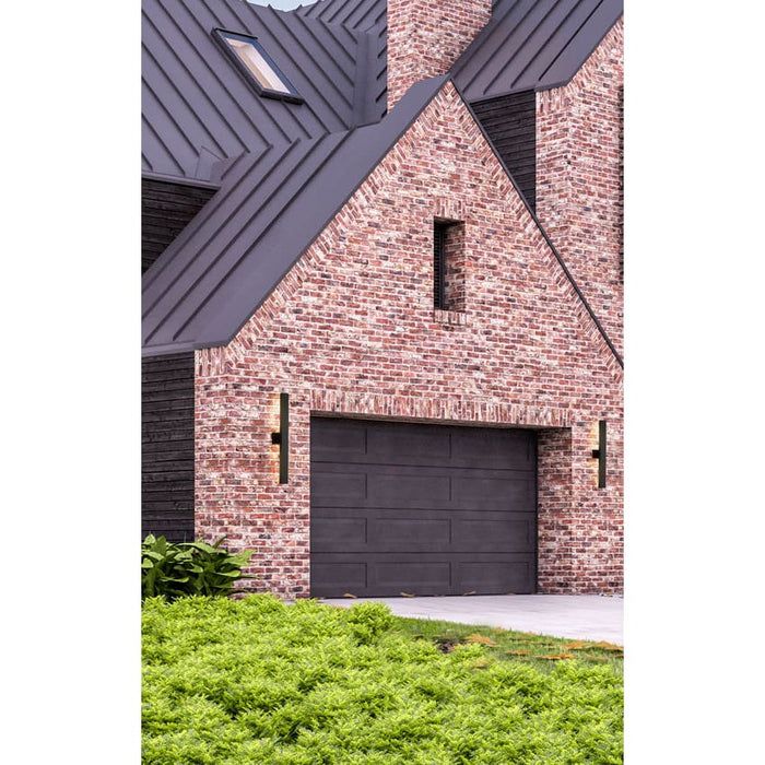 Z-Lite Edge Black LED 2 Light Outdoor Wall Sconce 576M-2-BK-LED | theLightShop
