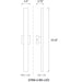 Z-Lite Edge Black LED 2 Light Outdoor Wall Sconce 576M-2-BK-LED | theLightShop