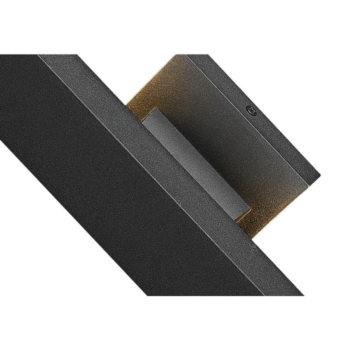 Z-Lite Edge Black LED 2 Light Outdoor Wall Sconce 576S-2-BK-LED