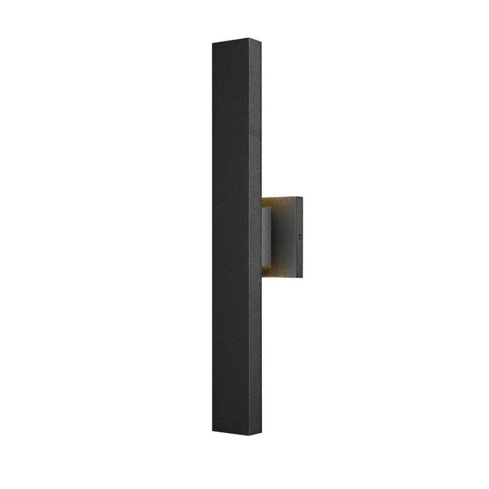 Z-Lite Edge Black LED 2 Light Outdoor Wall Sconce 576S-2-BK-LED