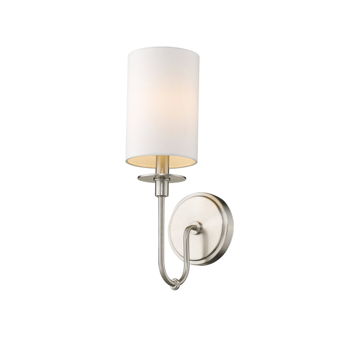 Z-Lite Ella Brushed Nickel Wall Sconce 809-1S-BN | theLightShop