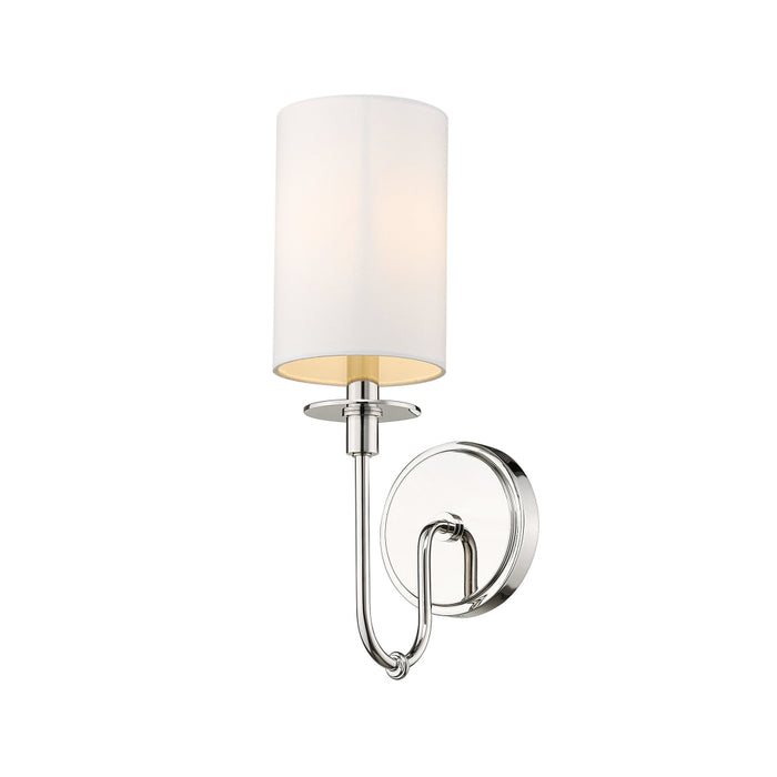 Z-Lite Ella Polished Nickel Wall Sconce 809-1S-PN | theLightShop