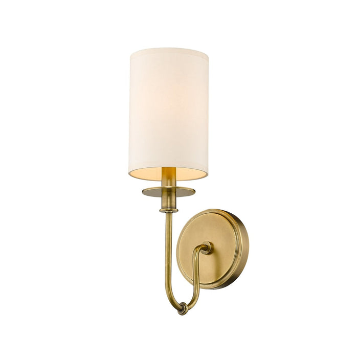 Z-Lite Ella Rubbed Brass Wall Sconce 809-1S-RB - Wall Sconces