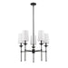 Z-Lite Emily Matte Black 5 Light Chandelier 3033-5MB - Chandeliers