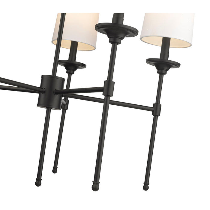 Z-Lite Emily Matte Black 5 Light Chandelier 3033-5MB - Chandeliers