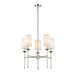Z-Lite Emily Polished Nickel 5 Light Chandelier 3033-5PN | theLightShop
