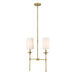 Z-Lite Emily Rubbed Brass 2 Light Chandelier 3033-2L-RB | theLightShop