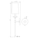 Z-Lite Emily Rubbed Brass Wall Sconce 807-1S-RB-WH | theLightShop