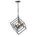 Z-Lite Euclid Matte Black 3 Light Chandelier 457-3MB | theLightShop