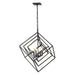 Z-Lite Euclid Matte Black 4 Light Chandelier 457-4MB | theLightShop