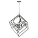 Z-Lite Euclid Matte Black 6 Light Chandelier 457-6MB | theLightShop
