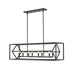 Z-Lite Euclid Matte Black 8 Light Chandelier 457-8L-MB | theLightShop