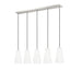 Z-Lite Farrell Linear Pendant Brushed Nickel 5 Light 3043P6-5L-BN | theLightShop