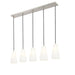 Z-Lite Farrell Linear Pendant Brushed Nickel 5 Light 3043P6-5L-BN | theLightShop