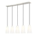 Z-Lite Farrell Linear Pendant Brushed Nickel 5 Light 3043P6-5L-BN | theLightShop