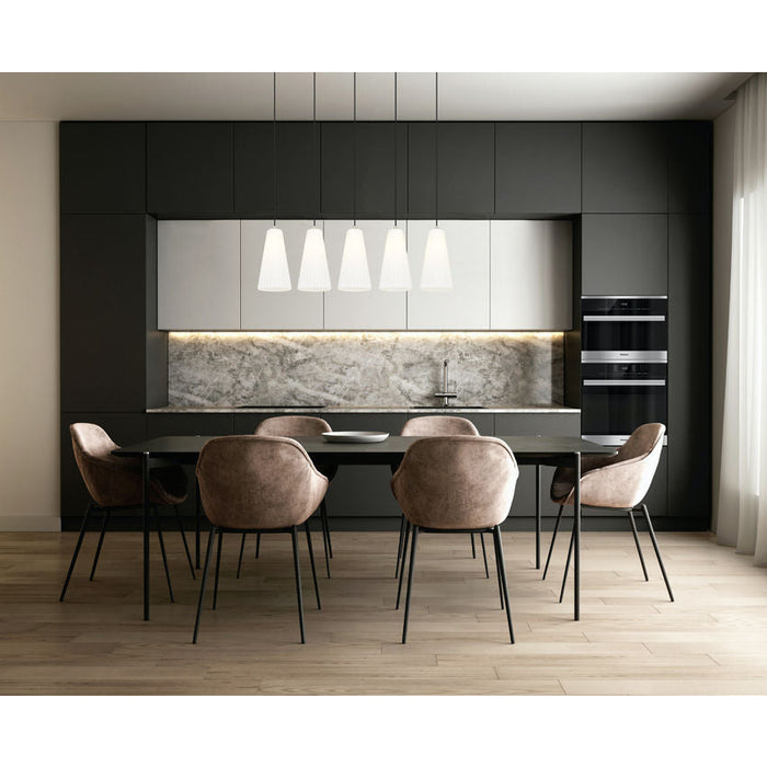 Z-Lite Farrell Linear Pendant Brushed Nickel 5 Light 3043P7-5L-BN | theLightShop