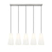 Z-Lite Farrell Linear Pendant Brushed Nickel 5 Light 3043P7-5L-BN | theLightShop
