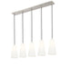 Z-Lite Farrell Linear Pendant Brushed Nickel 5 Light 3043P7-5L-BN | theLightShop