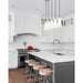 Z-Lite Farrell Linear Pendant Brushed Nickel 5 Light 3043P7-5L-BN | theLightShop
