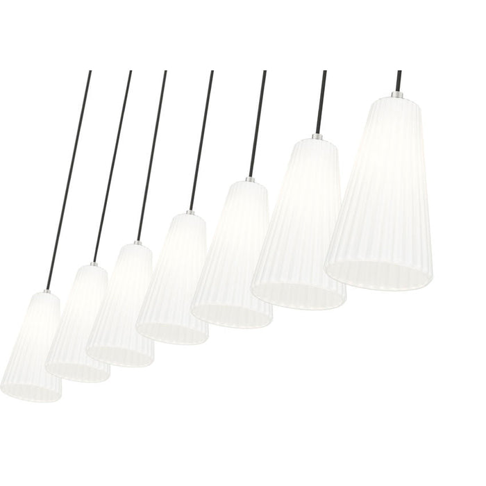 Z-Lite Farrell Linear Pendant Brushed Nickel 7 Light 3043P6-7L-BN | theLightShop
