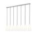 Z-Lite Farrell Linear Pendant Brushed Nickel 7 Light 3043P6-7L-BN | theLightShop