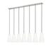 Z-Lite Farrell Linear Pendant Brushed Nickel 7 Light 3043P6-7L-BN | theLightShop