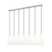 Z-Lite Farrell Linear Pendant Brushed Nickel 7 Light 3043P7-7L-BN | theLightShop