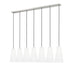 Z-Lite Farrell Linear Pendant Brushed Nickel 7 Light 3043P7-7L-BN | theLightShop