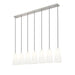 Z-Lite Farrell Linear Pendant Brushed Nickel 7 Light 3043P7-7L-BN | theLightShop