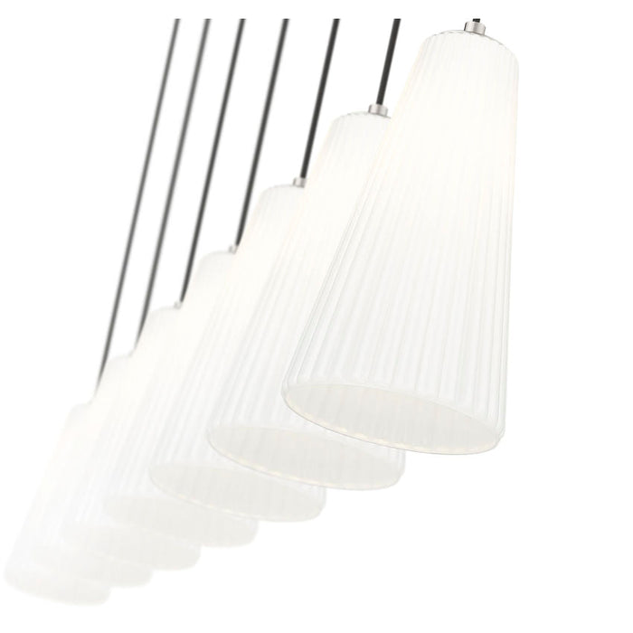Z-Lite Farrell Linear Pendant Brushed Nickel 7 Light 3043P7-7L-BN | theLightShop