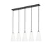 Z-Lite Farrell Linear Pendant Matte Black 5 Light 3043P6-5L-MB | theLightShop