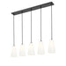 Z-Lite Farrell Linear Pendant Matte Black 5 Light 3043P6-5L-MB | theLightShop