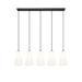 Z-Lite Farrell Linear Pendant Matte Black 5 Light 3043P6-5L-MB | theLightShop