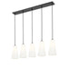 Z-Lite Farrell Linear Pendant Matte Black 5 Light 3043P7-5L-MB | theLightShop