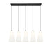 Z-Lite Farrell Linear Pendant Matte Black 5 Light 3043P7-5L-MB | theLightShop