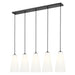 Z-Lite Farrell Linear Pendant Matte Black 5 Light 3043P7-5L-MB | theLightShop