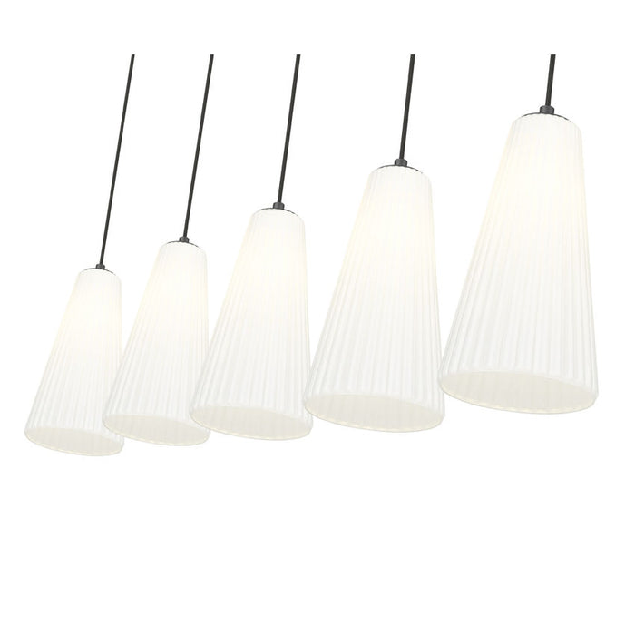 Z-Lite Farrell Linear Pendant Matte Black 5 Light 3043P7-5L-MB | theLightShop
