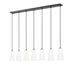 Z-Lite Farrell Linear Pendant Matte Black 7 Light 3043P6-7L-MB | theLightShop